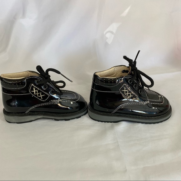 Super Ninos Boys Patent Leather walking boots MX 13.5/ US 6 - Picture 10 of 12